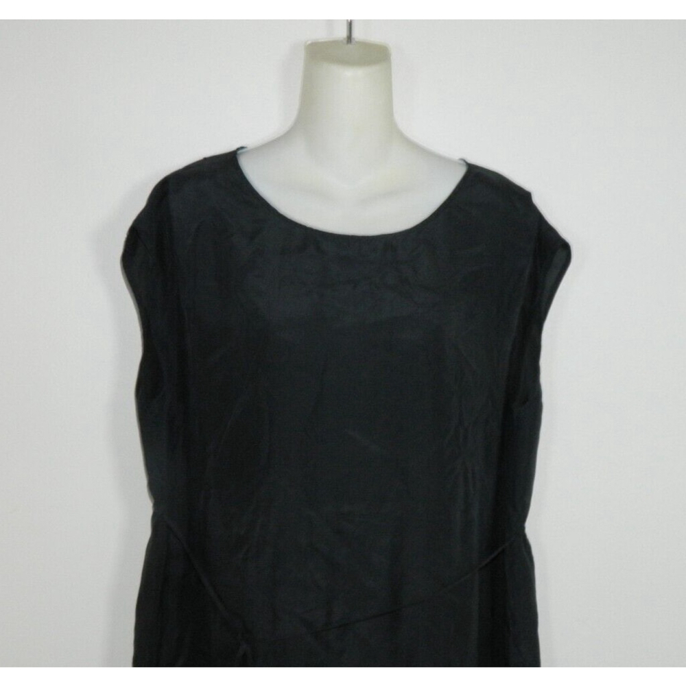 Brochu Walker Dress Size Small Black Silk String Belt Mini - Picture 3 of 7